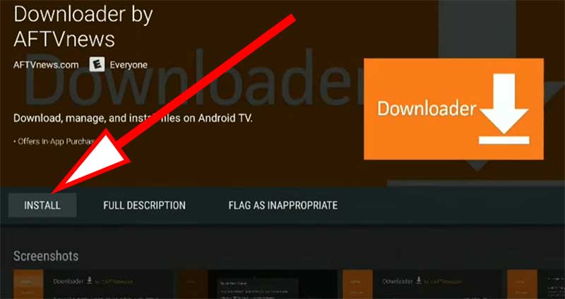 install downloader on nvidia Shield TV