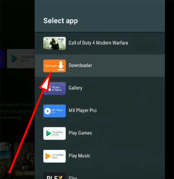 select downloader app nvidia shield tv