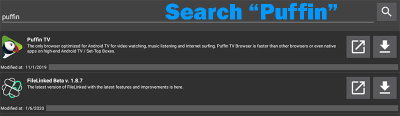 Puffin TV filelinked code