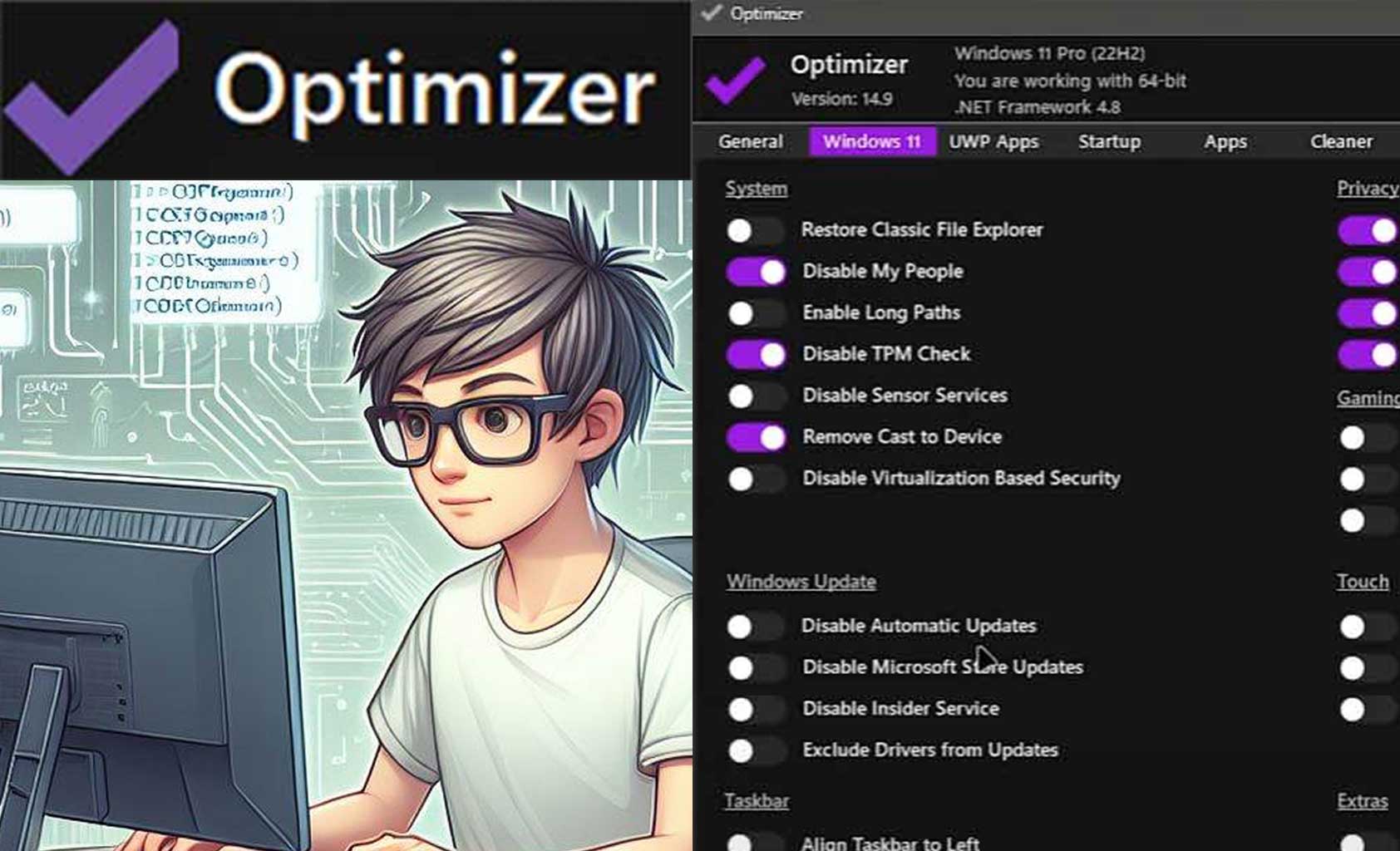 Optimizer for PC